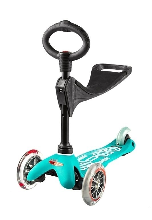 Trotinete/Triciclo para crianças Micro Mini Deluxe 3v1 Aqua Trotinete/Triciclo para crianças