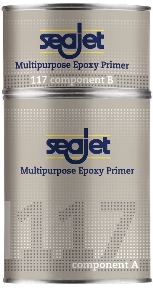 Antifouling Farbe Seajet 117 Multipurpose Epoxy Primer Silver Grey 2,5L