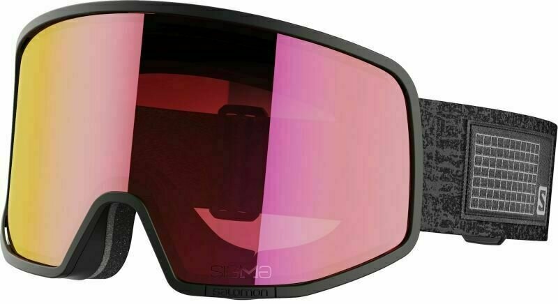 Okulary narciarskie Salomon LO FI Sigma Black Grunge/Uni Purple  Red Okulary narciarskie