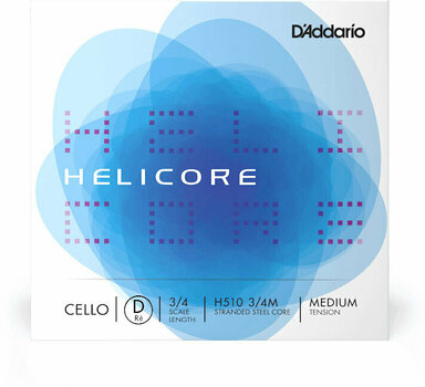 Cello Strings D'Addario H512 3/4M Helicore D Cello Strings - 1