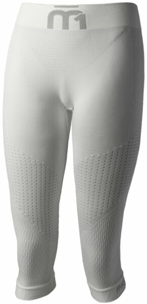 Thermo ondergoed voor dames Mico 3/4 Tight Womens M1 Skintech Bianco XS/S Thermo ondergoed voor dames