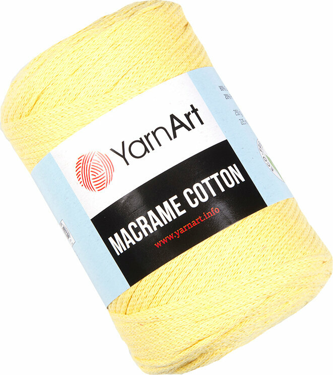 Schnur Yarn Art Macrame Cotton 2 mm 754 Yellow
