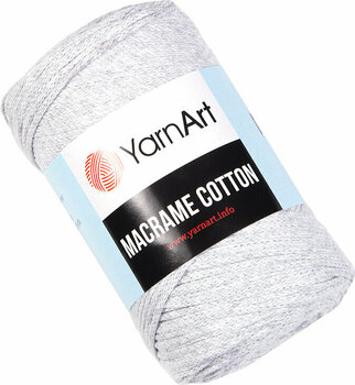Cordon Yarn Art Macrame Cotton 2 mm 756 Light Grey - 1