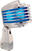 Microphone retro Heil Sound The Fin Chrome Body Blue LED Microphone retro