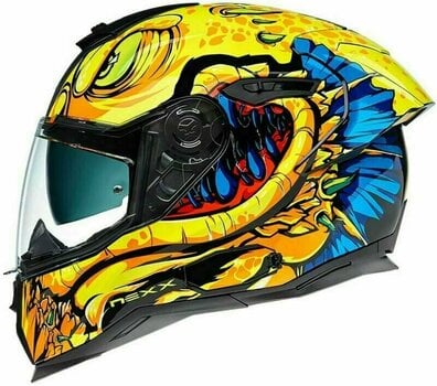 Helmet Nexx SX.100R Abisal Yellow/Blue M Helmet - 1