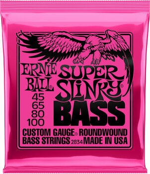 Struny do gitary basowej Ernie Ball 2834 Super Slinky Bass - 1