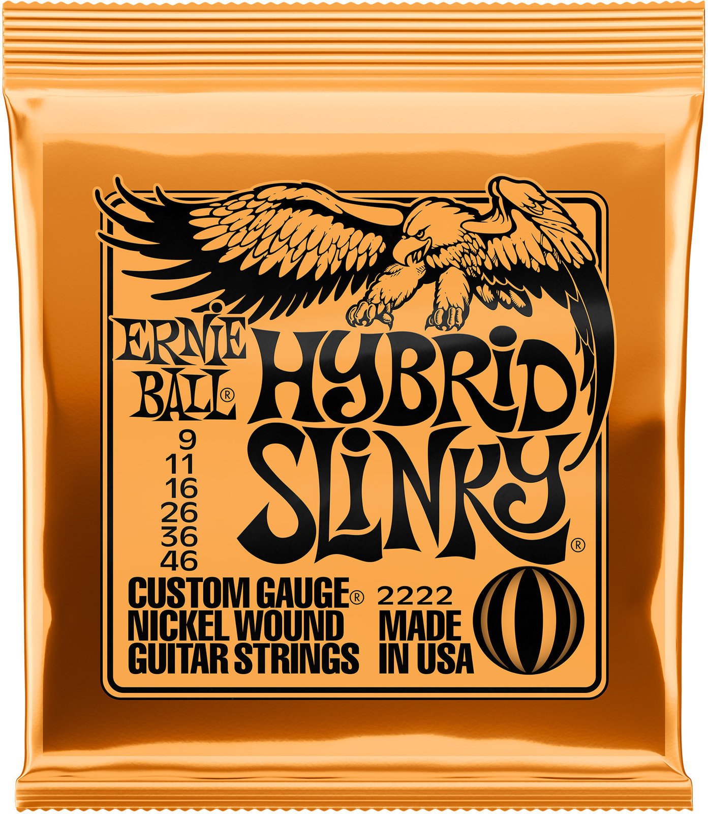 E-guitar strings Ernie Ball 2222 Hybrid Slinky