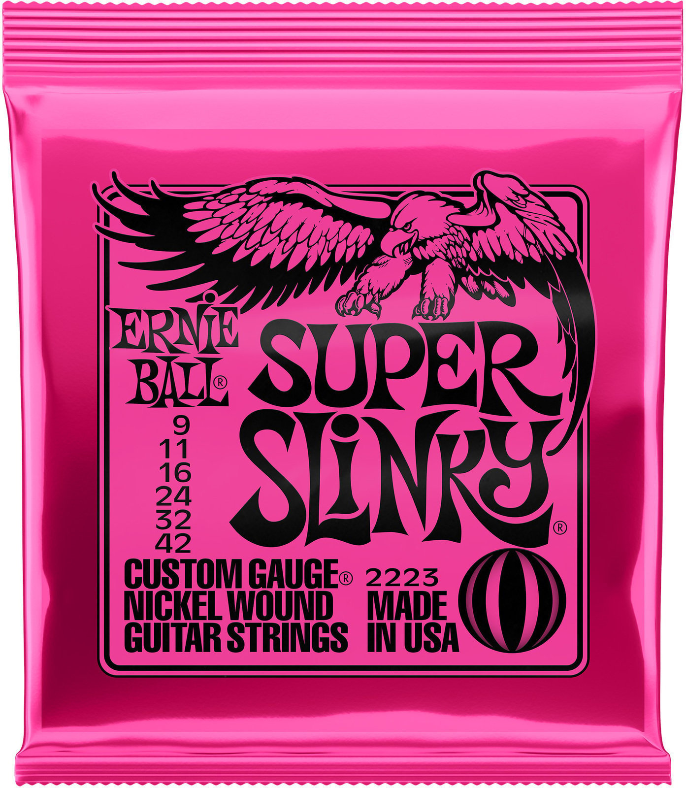 Cordes pour guitares électriques Ernie Ball 2223 Super Slinky