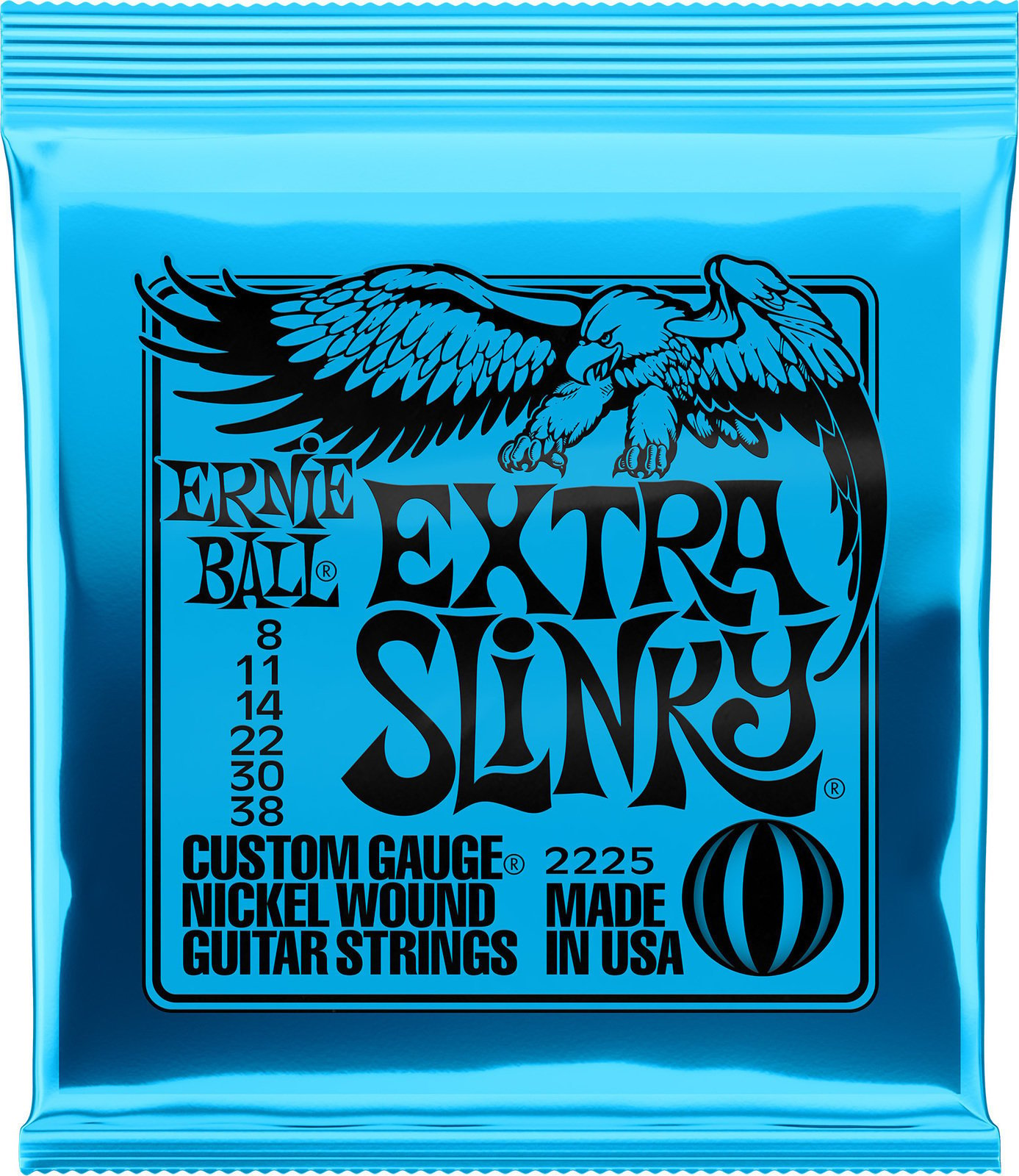 Cordes pour guitares électriques Ernie Ball 2225 Extra Slinky