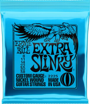 Cordes pour guitares électriques Ernie Ball 2225 Extra Slinky - 1
