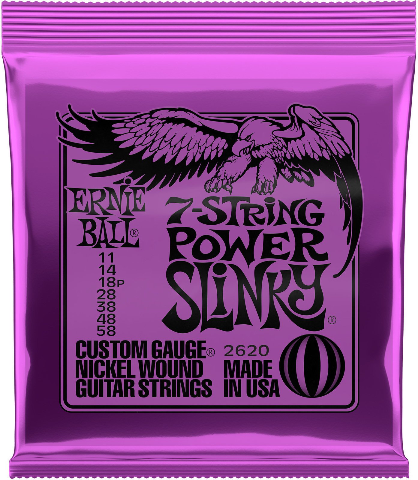 E-guitar strings Ernie Ball 2620 Power Slinky