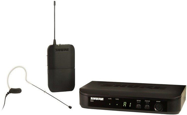 Set Microfoni Wireless ad Archetto Shure BLX14E/MX53 H8E: 518-542 MHz