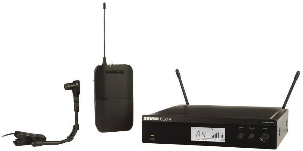 Brezžični sistem za glasbila Shure BLX14RE/B98 H8E: 518-542 MHz
