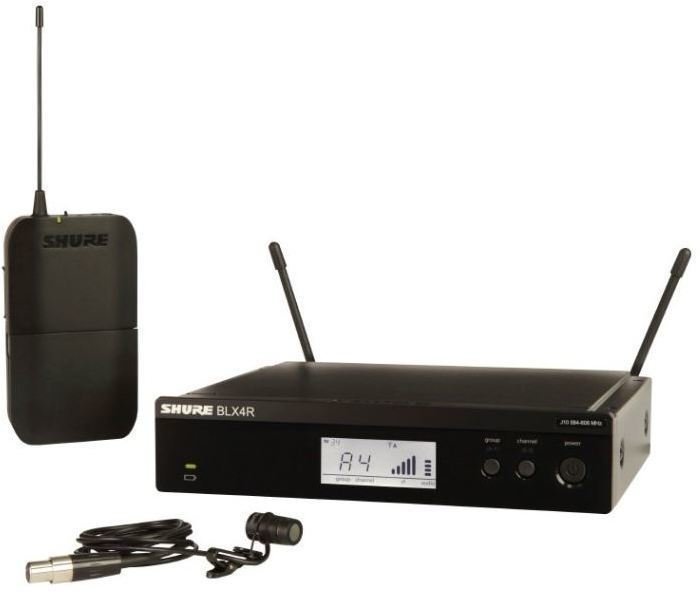 Náhlavní bezdrátový systém Shure BLX14RE/W85 H8E: 518-542 MHz