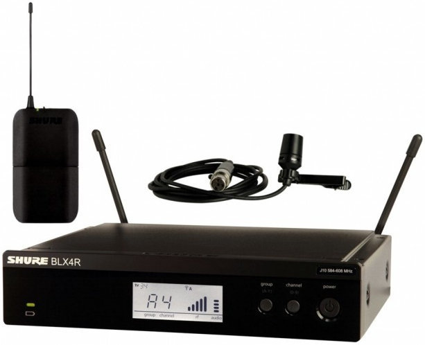 Système sans fil avec micro serre-tête Shure BLX14RE/CVL M17: 662-686 MHz