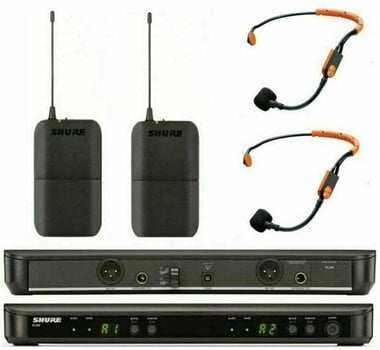 Draadloos Headset-systeem Shure BLX188E/SM31 H8E: 518-542 MHz - 1