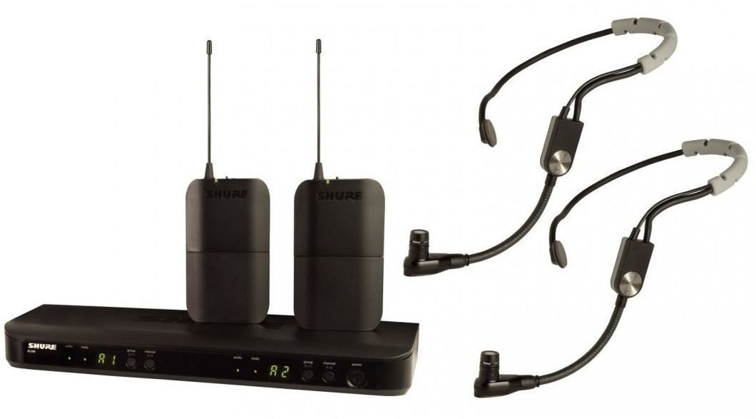 Draadloos Headset-systeem Shure BLX188E/SM35 H8E: 518-542 MHz