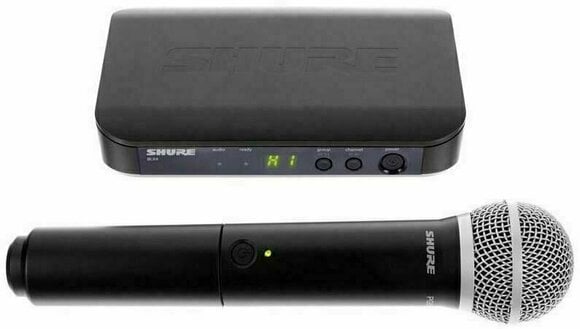 Ručný bezdrôtový systém, handheld Shure BLX24E/PG58 K3E: 606-630 MHz - 1