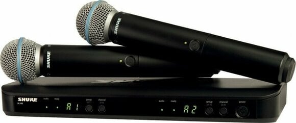 Microfon de mână fără fir Shure BLX288E/B58 M17: 662-686 MHz - 1
