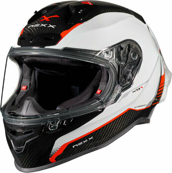 Helmet Nexx X.R3R Carbon White/Red L Helmet - 1
