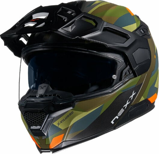 Helm Nexx X.Vilijord Taiga Green/Orange MT S Helm (Zo goed als nieuw)