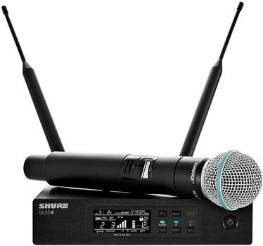 Set Microfoni Palmari Wireless Shure QLXD24E/B58 K51: 606-670 MHz - 1
