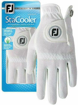 Rokavice Footjoy StaCooler Womens Golf Glove White LH ML - 1