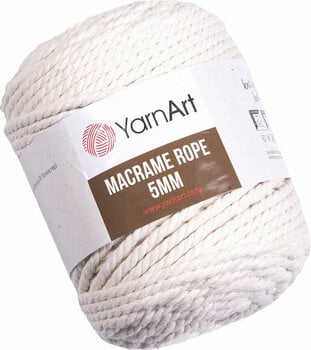 Cordon Yarn Art Macrame Rope 5 mm 752 Light Beige - 1