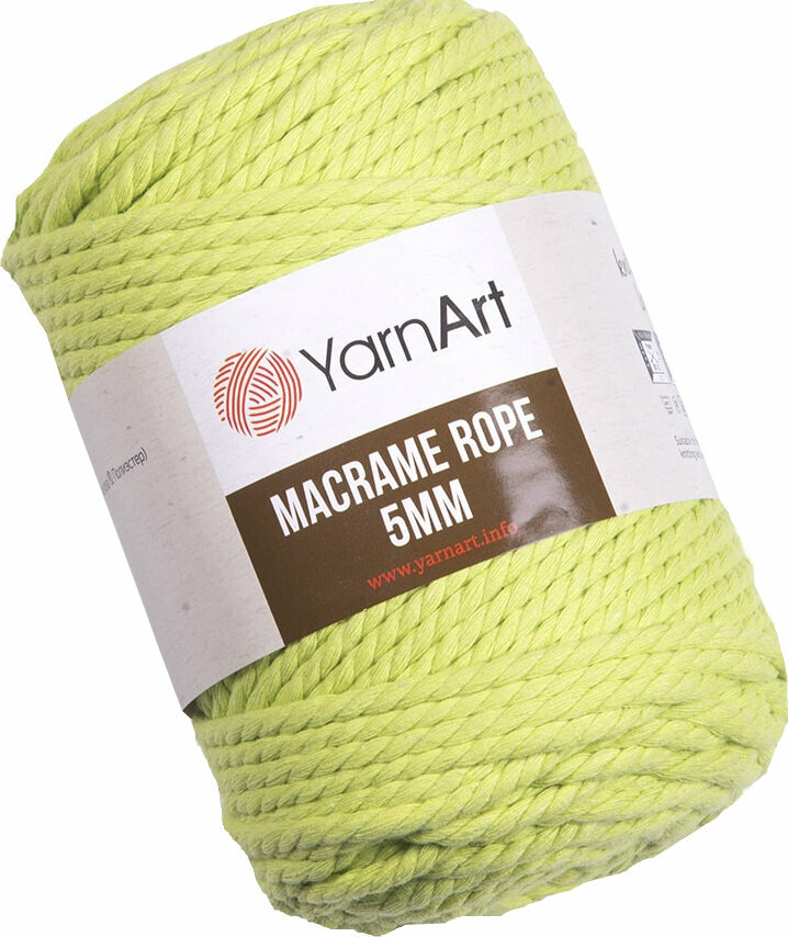 Șnur  Yarn Art Macrame Rope 5 mm 755 Light Green