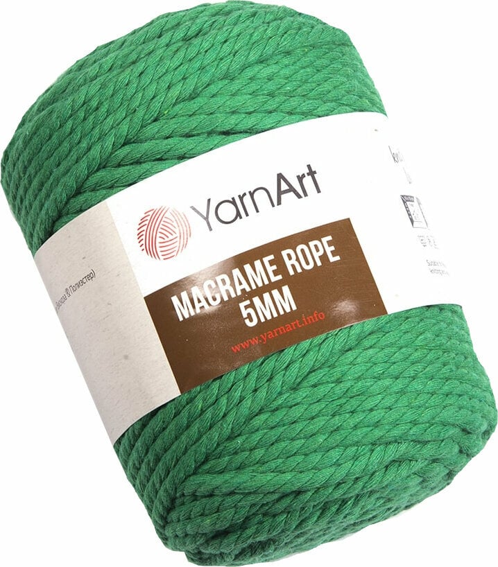 Šňůra  Yarn Art Macrame Rope 5 mm 759 Green