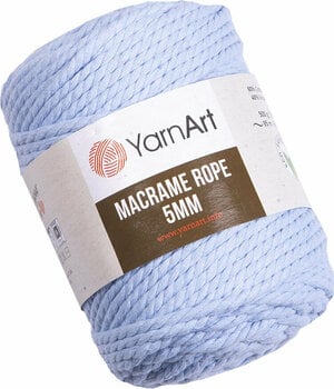 Cord Yarn Art Macrame Rope 5 mm 760 Baby Blue - 1