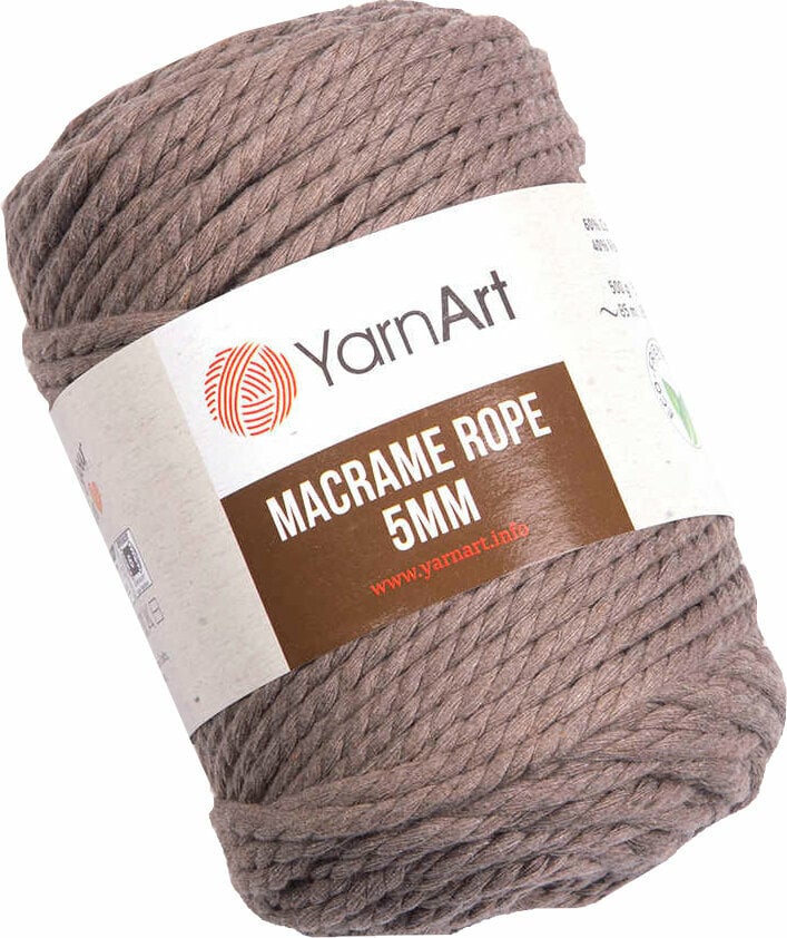 Cord Yarn Art Macrame Rope 5 mm 768 Brown