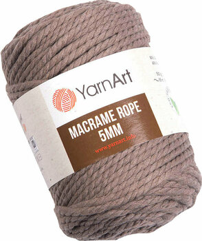 Sladd Yarn Art Macrame Rope 5 mm 768 Brown - 1