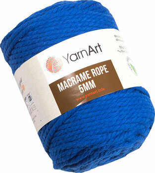 Cordon Yarn Art Macrame Rope 5 mm 772 Royal Blue - 1