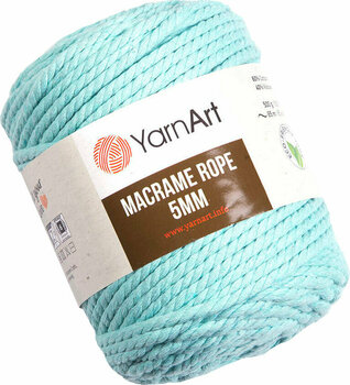 Cord Yarn Art Macrame Rope 5 mm 775 Mint Cord - 1