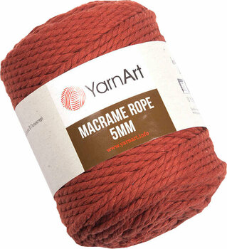 Cord Yarn Art Macrame Rope 5 mm 785 Light Red Cord - 1