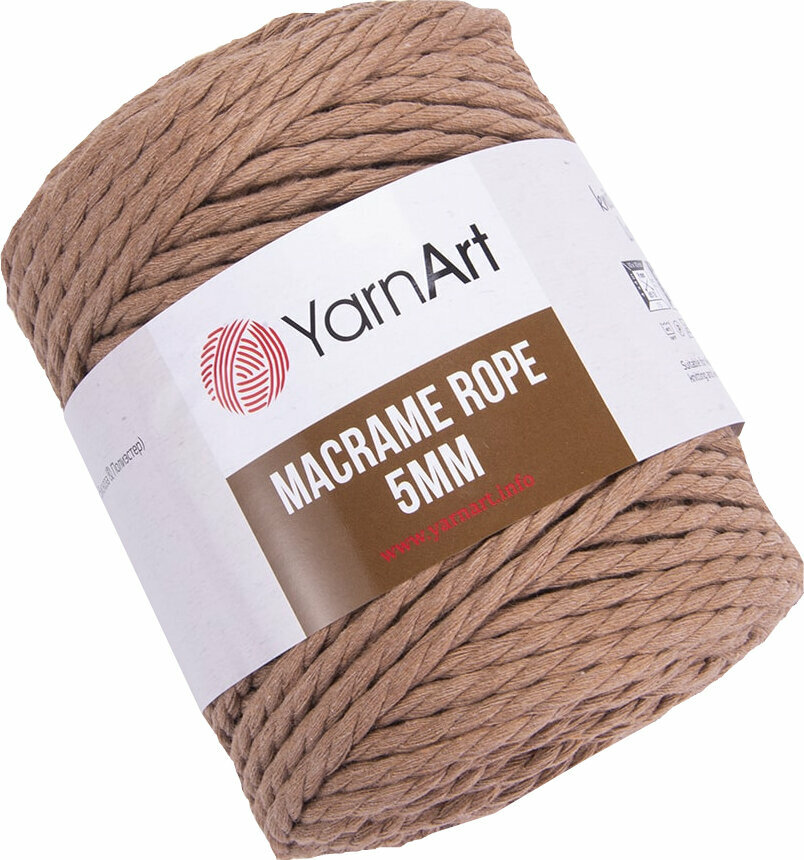 Schnur Yarn Art Macrame Rope 5 mm 788 Greyish Brown