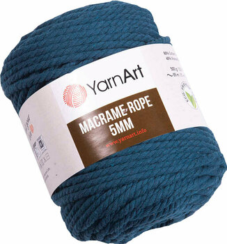 Cord Yarn Art Macrame Rope 5 mm 789 Blueish Cord - 1