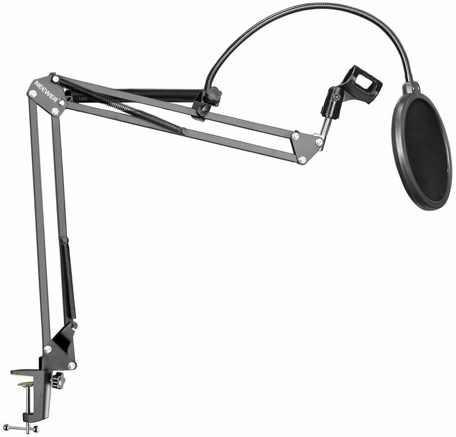 Desk Microphone Stand Neewer NW-35 with Pop Filter Desk Microphone Stand