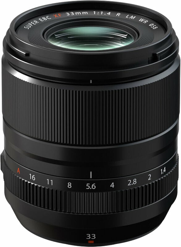 Lens for photo and video
 Fujifilm Fujinon XF33 mm F1.4 R LM WR
