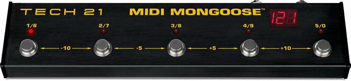Pédalier pour ampli guitare Tech 21 MIDI Mongoose Pédalier pour ampli guitare