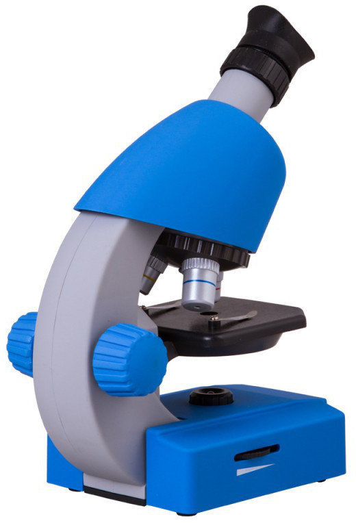 Microscópio Bresser Junior 40x-640x Blue Microscópio Microscópio