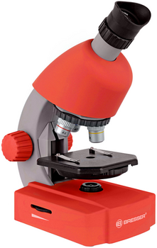 Microscópio Bresser Junior 40x-640x Red Microscópio Microscópio - 1