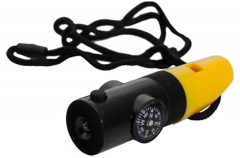 Binoclu pentru copii Bresser National Geographic Multifunctional Whistle 6 in 1 Black Yellow Binoclu pentru copii