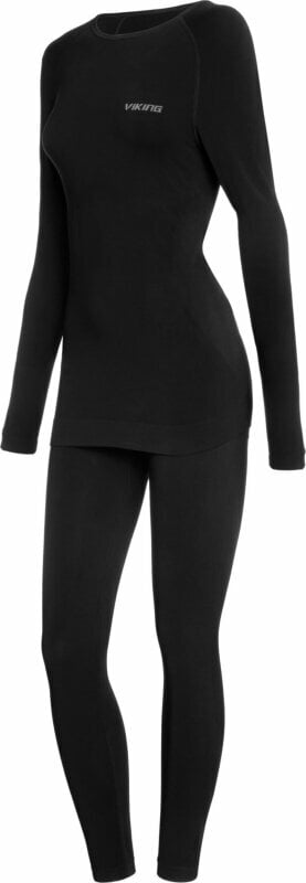 Thermo ondergoed voor dames Viking Ritra Bamboo Black L Thermo ondergoed voor dames