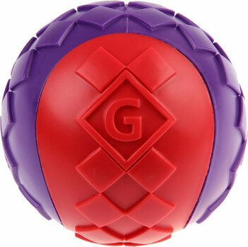 Παιχνιδάκι GiGwi Ball with Squeaker Solid Red/Purple L - 1