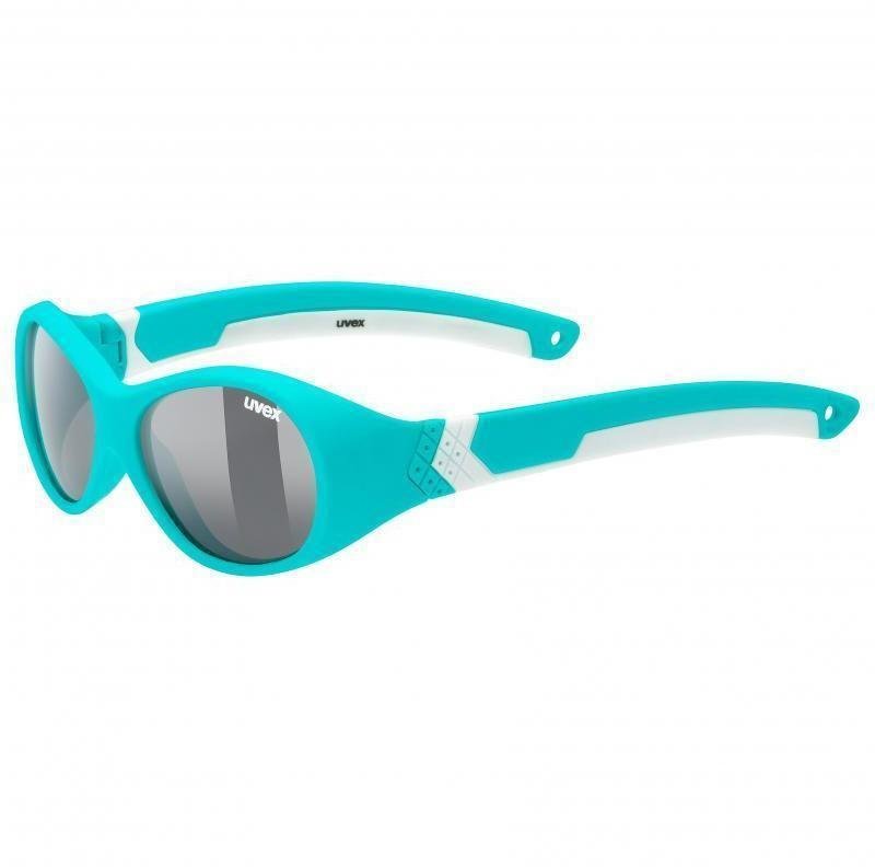Sport Glasses UVEX Sportstyle 510 Turquoise White Mat/Smoke
