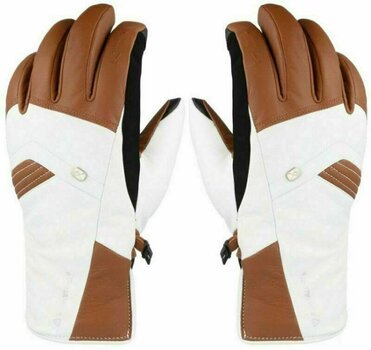 SkI Handschuhe KinetiXx Annouk Weiß-Braun 6,5 SkI Handschuhe - 1