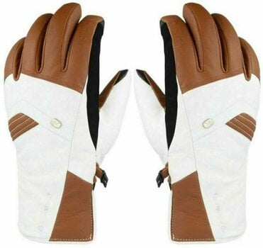 Ski Gloves KinetiXx Annouk White-Brown 7 Ski Gloves - 1