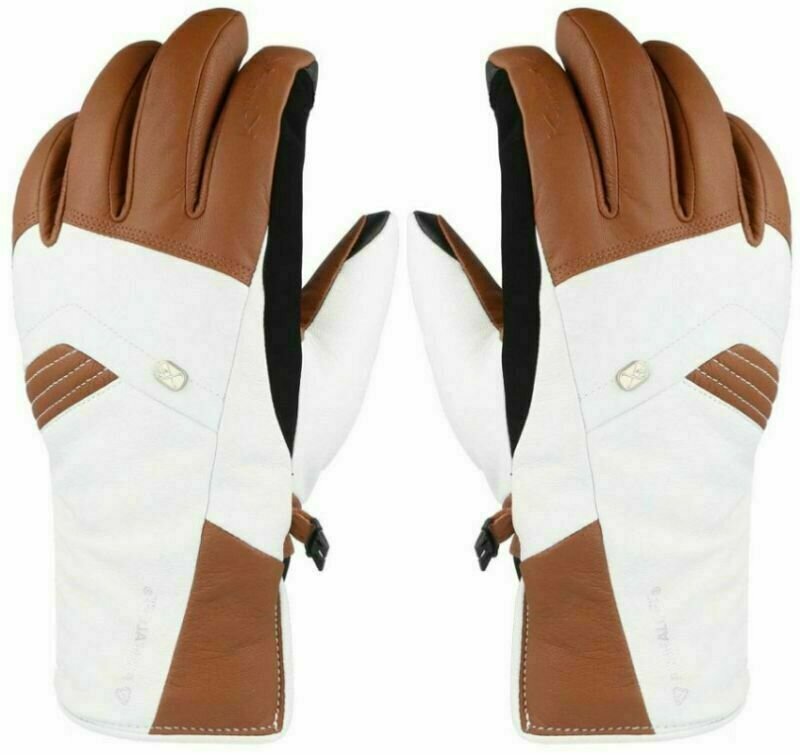 Ski Gloves KinetiXx Annouk White-Brown 8 Ski Gloves